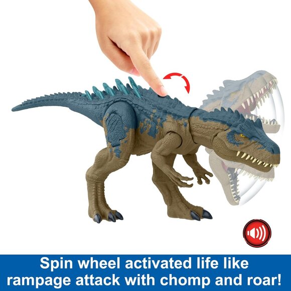 NEW Mattel Jurassic World Ruthless Rampagin Allosaurus Dinosaur Toy Action Figur - Picture 5 of 15